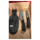 Smith and Wesson  cleaver and gut hook with