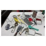 Large lot of vintage kitchen utensils