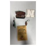 Miscellaneous lot of vintage glasses in case ,