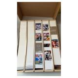Large box of Football cards  some duplicates.