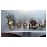 Miscellaneous brass figures and more