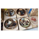 5 Norman Rockwell decorative plates with capital