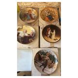 5 miscellaneous decorative plates all have COA