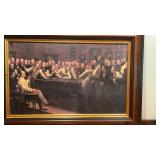 " The billiard room " pool table painting by