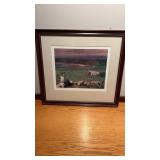 Framed and matted print signed by artist  13.5 x
