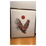 ROOSTER I. " 22 x 25" Framed and matted
