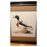 Framed "Von Wright Ducks I" by W.V. Wright 21" x