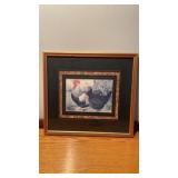 Framed and Matted "Dark Dorking Chickens" 17.5" x