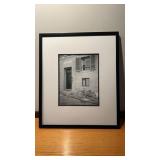 Framed and Matted Black and White Photograph 21"
