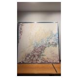 Contemporary abstract painting   mid century