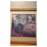 Framed "The Japanese Bridge" by Claude Monet