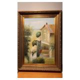 "Behind the House" Painting Artist Unknown 23.5"