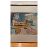 Framed & Matted "Newspaper"  by Joyce Leas 13" x