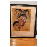 3 Framed Art Pieces, "What about Regan" by Norman