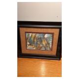Framed.  And matted Milkweed Pods watercolor