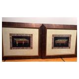 Framed and matted let