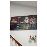 Framed Canvas Wolfram Signed Prism Female Acrylic