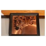 John Louw Signed 3D Copper Wall Art African