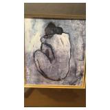 3 Print Paintings, Blue Nude by Pablo Picasso 7"