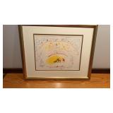 Framed and matted Pablo Picasso  Lithograph
