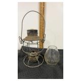 Railroad lantern Chicago with a clear globe with