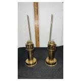 Pair of Brass Portable  candle lantern