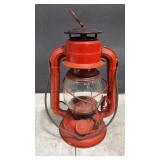 Dietz No. 50 Made In Hong Kong Clear Glass Red