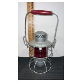Canada railroad lantern with red glass shade
