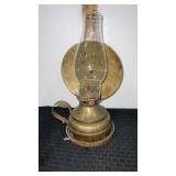 Brass oil lamp