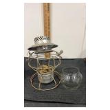 Hand lantern  St. Louis with a clear globe with K