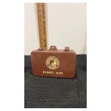 Norther Pacific railway  first aid box brown in