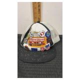 Railroad pins and hat