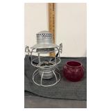 Adlake  & westlake co railroad lantern with red