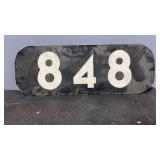 Railroad Sign 848 Approx 30.5" x 11"