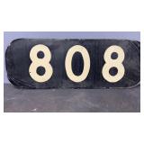 Railroad Sign 808 Approx 30.5" x 11"