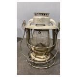 Dietz Vesta New York USA clear glass globe RR