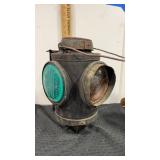 Antique railroad 4 way switch lantern light