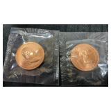 Abraham Lincoln bronze medal 3ï¿½ and  George