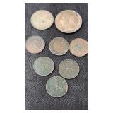 Group of foreign coins France , Netherlands and
