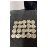 20. 1964 silver quarters