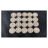 20. 1942 silver quarters