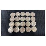 19 1963 silver quarters  1 1964