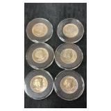 6 Susan B, Anthony, dollars  1979s , 1980s, 1980d