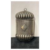 Silvertone vesta match safe