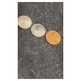 1966 Canadian Quarter & 2 US Philippines Coins ,