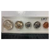 1968D. Set of five coins.