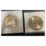 1991S Kennedy, half dollar and 2010 D Kennedy,