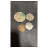 4 Foreign Coins