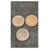 Indian head cents 1898  (2). And 1892. (1)