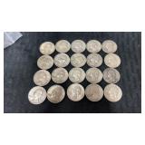 29  1960 silver quarters